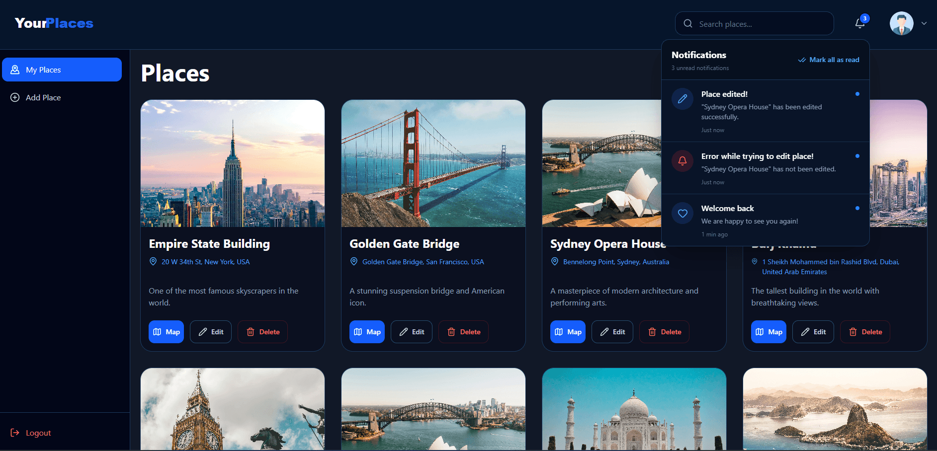 Places App